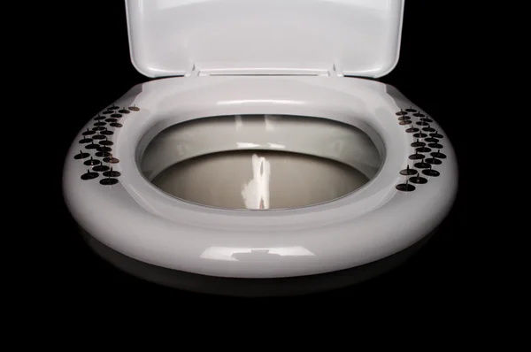 Gevaarlijke toilet pan — Stockfoto