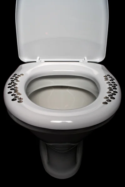Gevaarlijke toilet pan — Stockfoto