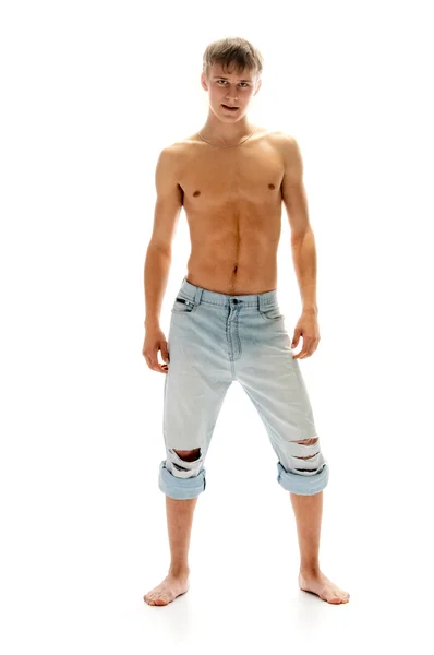Cinsel erkek Jeans — Stok fotoğraf