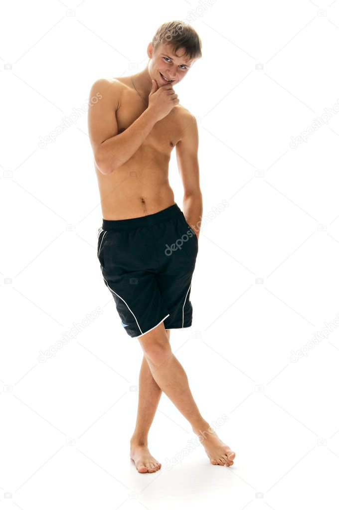 Atheletic man in shorts