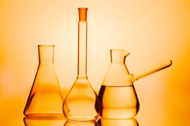 Laboratory flasks clipart