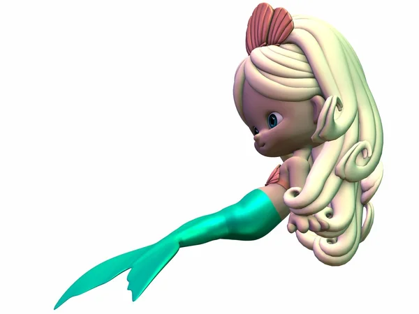Toon Mermaid — Stock Photo, Image