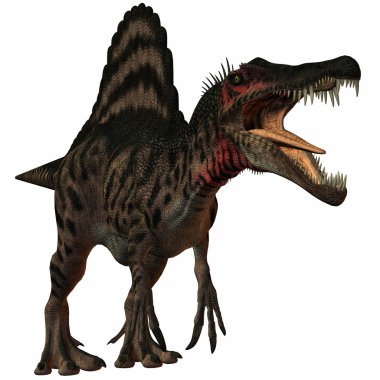Spinosaurus-3D Dinosaur clipart