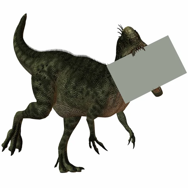 Monolophosaurus-3D Dinosaur — Stock Photo, Image