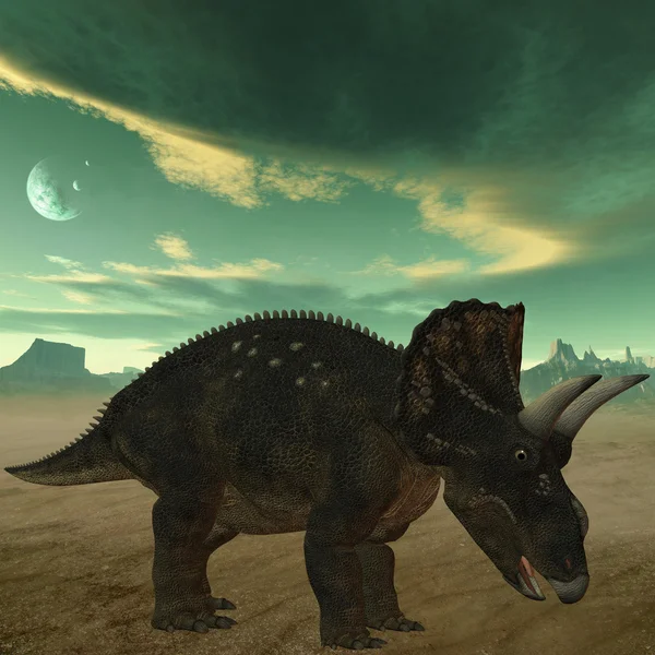 Diceratops-3D Dinosaurio — Foto de Stock