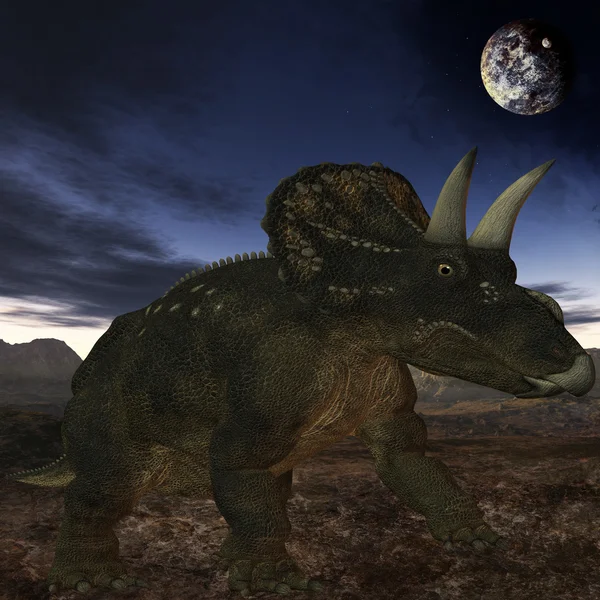 Дицератопс-3D Динозавр — стоковое фото