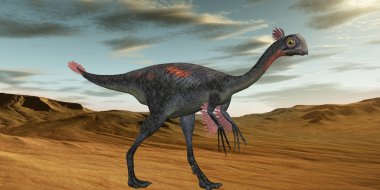 Gigantoraptor erlianensis-3D Dinosaur clipart
