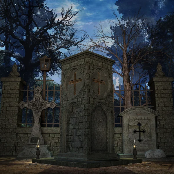 Cimitero mistico — Foto Stock