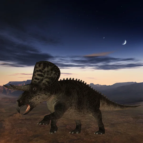 Zuniceratops-3d динозавра — стокове фото