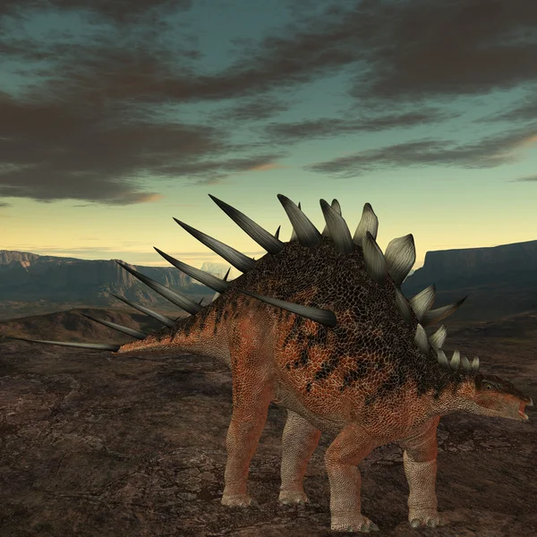 Kentrosaurus-3D Dinosaur — Stock Photo, Image