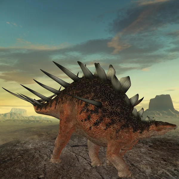 Dinosauro Kentrosaurus-3D — Foto Stock