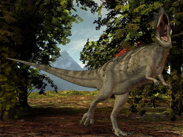Цератозавр nasicornis-3D динозавров — стоковое фото