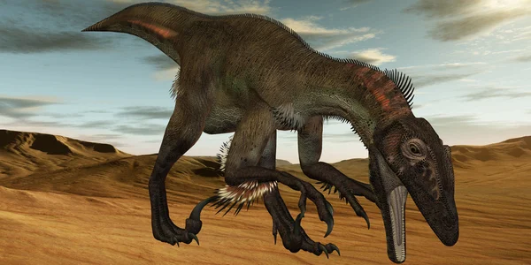 Utahraptor ostrommayorum-3d dinosaurier — Stockfoto