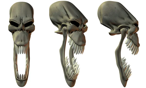 3D фантазії черепа — стокове фото