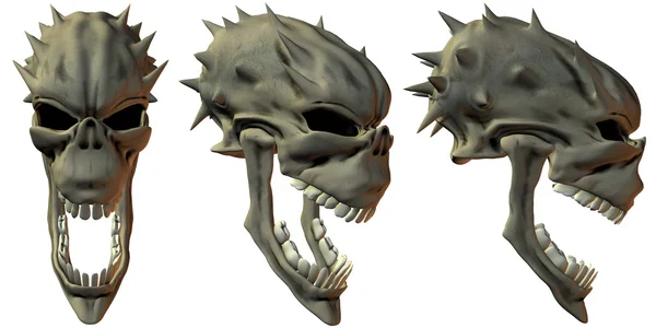 3 d ファンタジーの頭蓋骨 — ストック写真