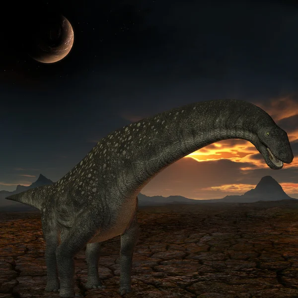 Titanosaurus colberti-3d δεινόσαυρος — Φωτογραφία Αρχείου