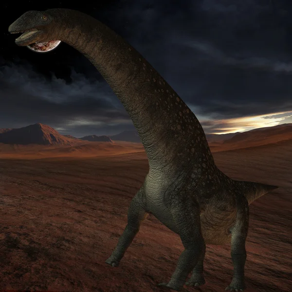Dinosauro Titanosaurus colberti-3D — Foto Stock