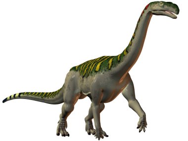 Plateosaurus-3D Dinosaur clipart