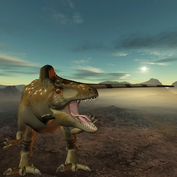Acrocanthosaurus-3d dinosaurus — Stock fotografie