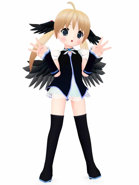 Dark angel - 3d figur — Stockfoto