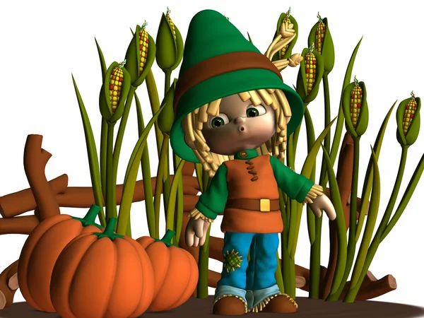Toon Scarecrow — Stock Photo, Image