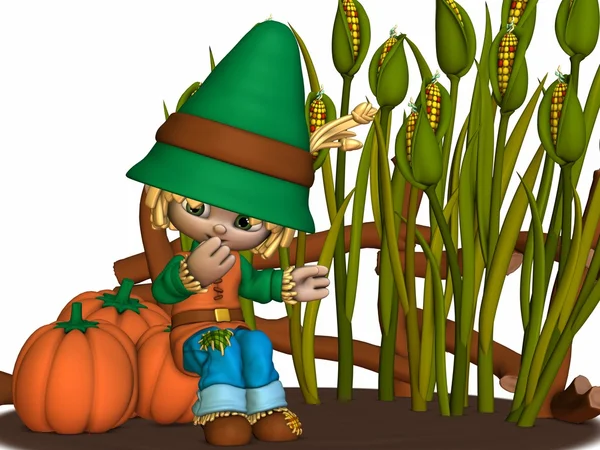 Toon Scarecrow — Stock Photo, Image