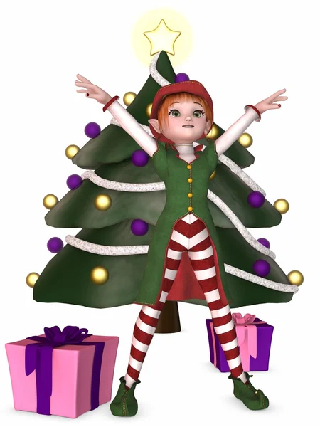 Christmas elf — Stockfoto