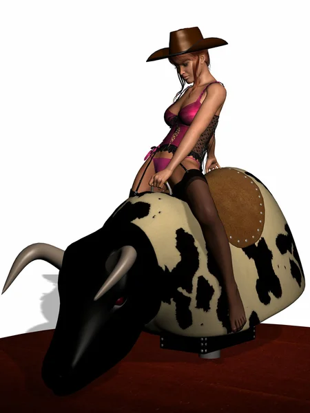 Sexy Bull Equitazione — Foto Stock