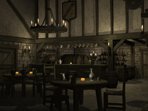 Taverna medieval — Fotografia de Stock
