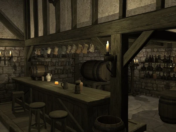 Taverne médiévale — Photo