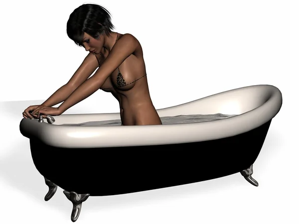 Сексуальна ванною пози — стокове фото