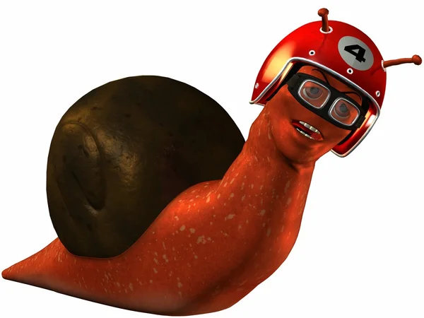 Toon Racing Snail — Stock Photo, Image