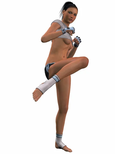 Sexy Kick Boxing Poses — Stock Photo, Image
