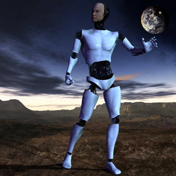 HeRobot - Figura 3D — Fotografia de Stock