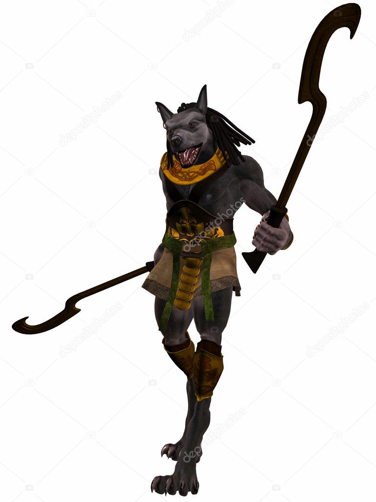 Anubis-Fantasy Egyptian Monster — Stock Photo © Digitalstudio #2796083