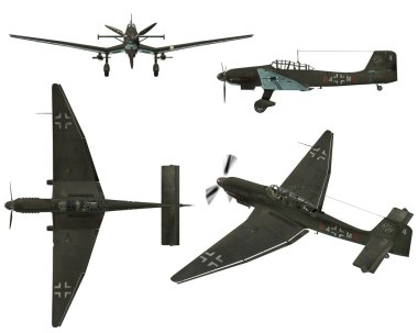 JU87D Stuka - Dive bomber from the World clipart