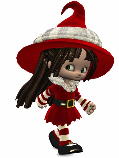 Figura pequeña Elf-Toon de Navidad —  Fotos de Stock