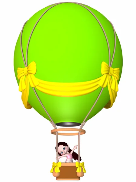 Figura de conductor de globo pequeño-Toon — Foto de Stock
