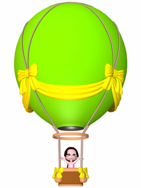 Μικρό σχήμα οδηγός-toon μπαλόνι — Φωτογραφία Αρχείου