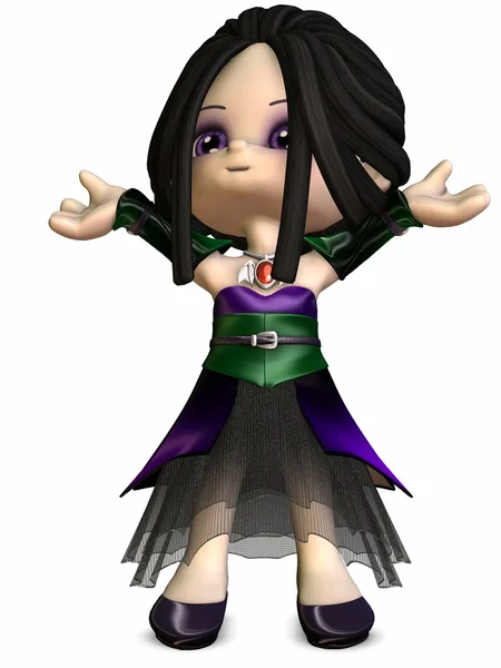 Little Gothica-Toon Figure — Stock Photo, Image