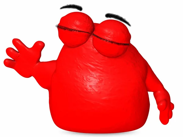 Die große Blob-Toon-Figur — Stockfoto