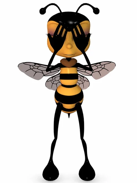 Мед пчелы Toon — стоковое фото