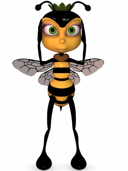 Мед пчелы Toon — стоковое фото