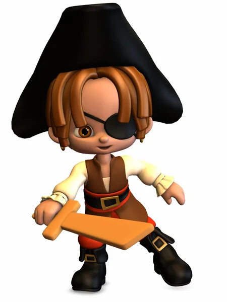 Мало пірат - Toon фігура — стокове фото