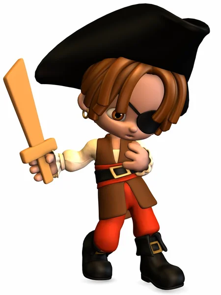 Pequeño pirata - Figura de Toon — Foto de Stock