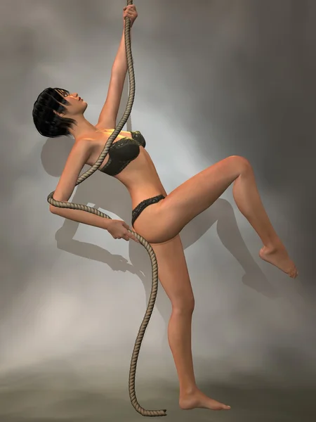 Corda sexy danza — Foto Stock