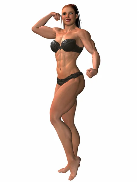 Female Bodybuilder Pose — Stock Photo, Image