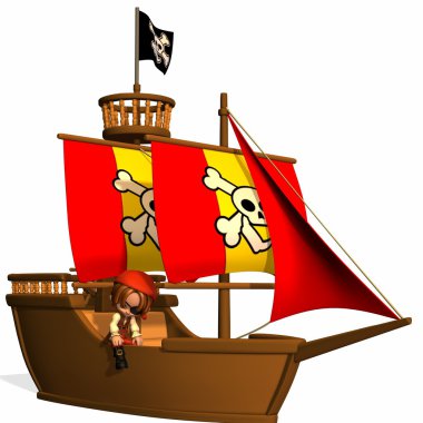 Little Pirate - Toon Figure clipart