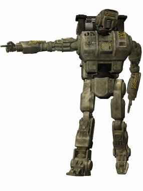 Robot asker - 3d şekil