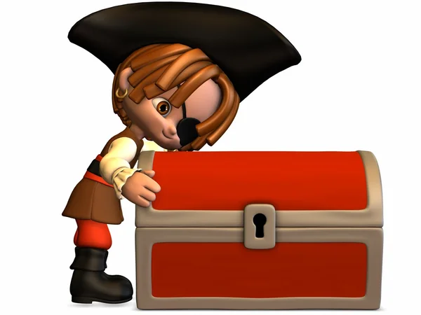Pequeno pirata - Toon Figure — Fotografia de Stock